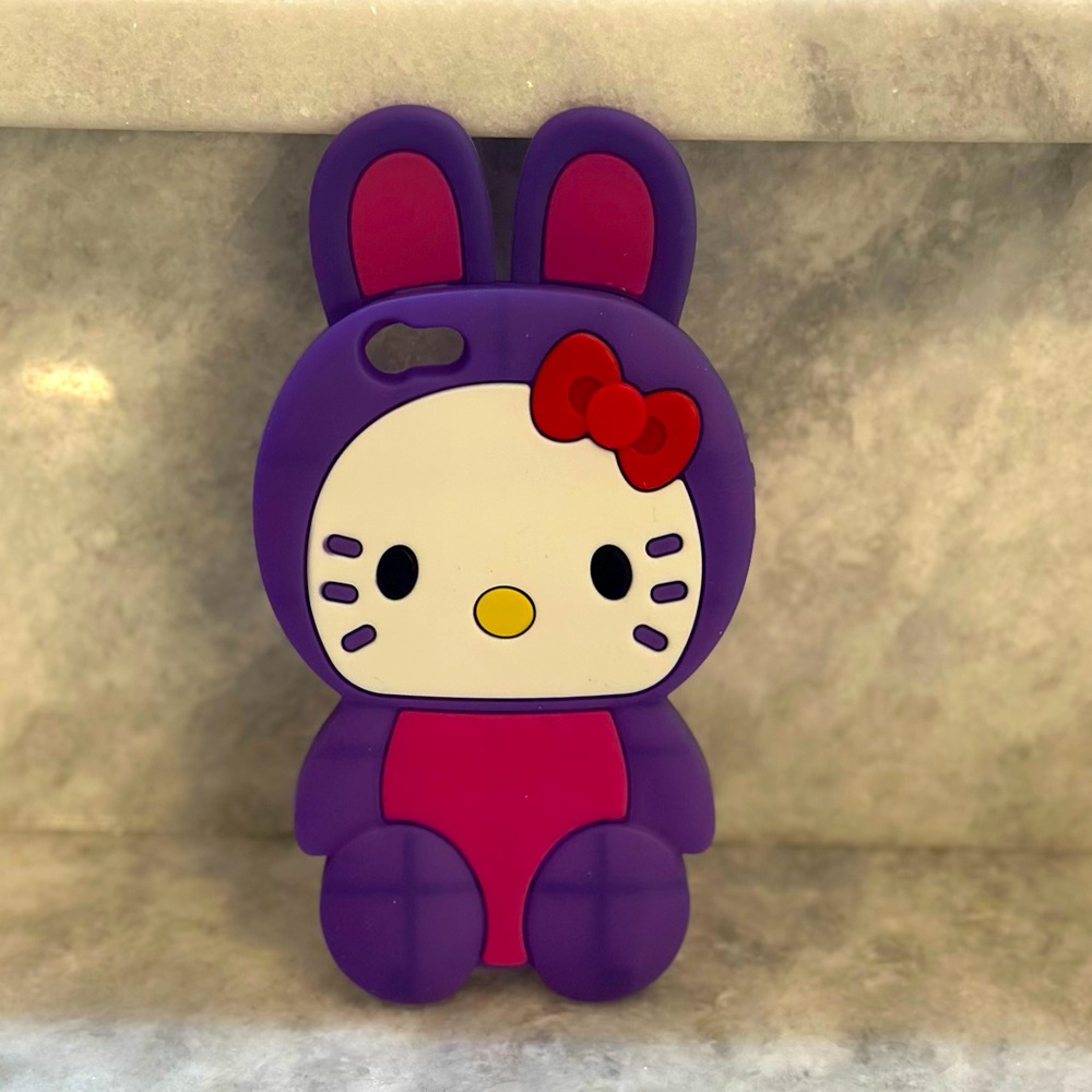 Hello Kitty Bunny Purple Silicone Case